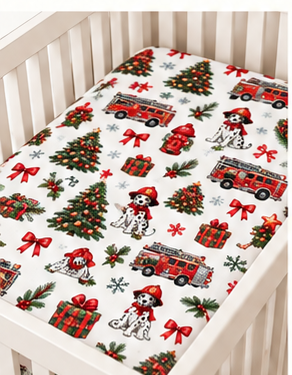 Christmas Fire Crib Sheet