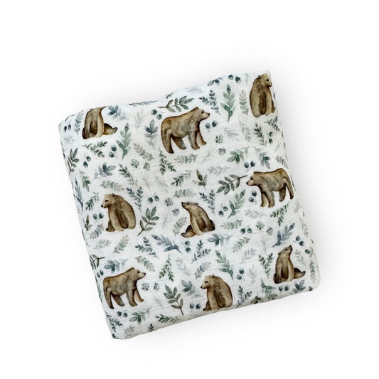 Muslin Swaddle, Bear