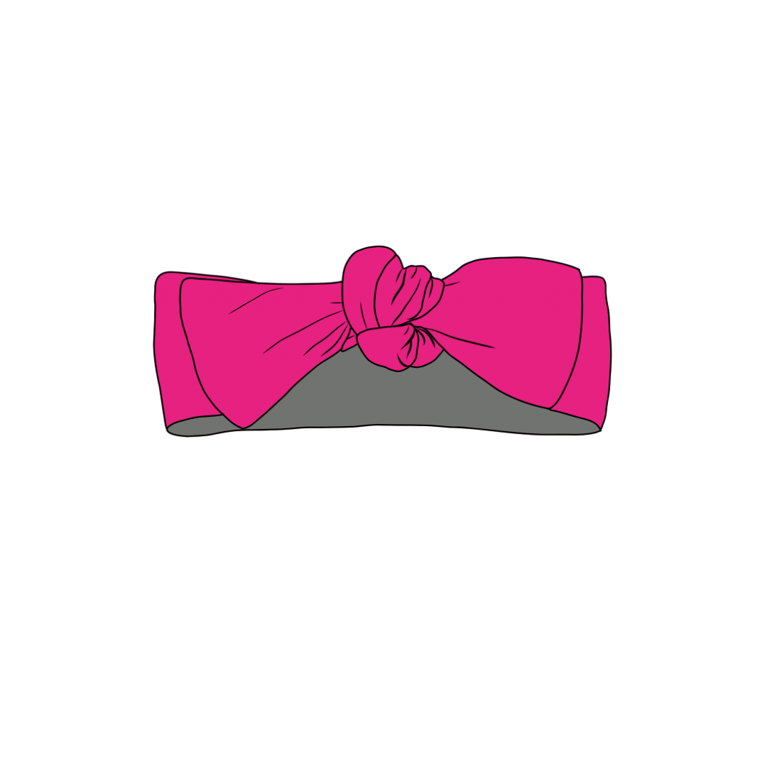 Solid Pink Sheriff, Headband Bow