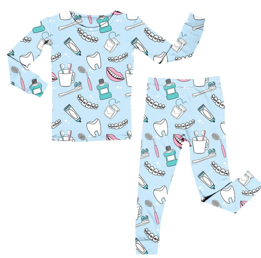 Bamboo Two Piece Pajama Set, Dentist