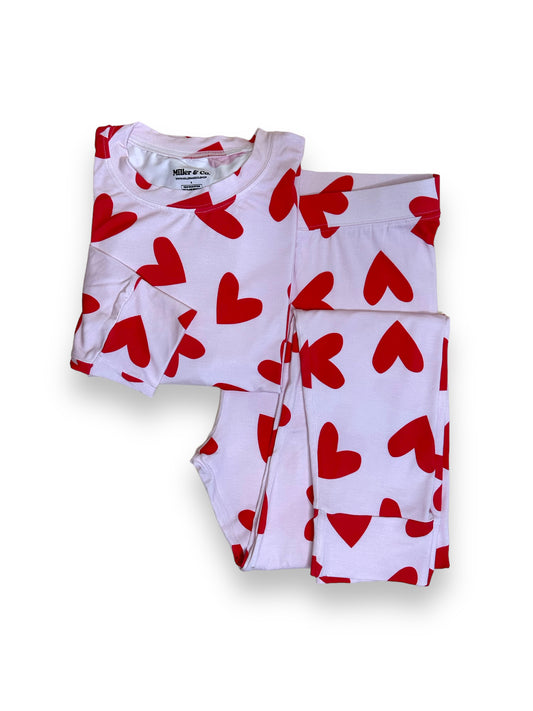 Bamboo Adult Two Piece Pajama Set, Valentine