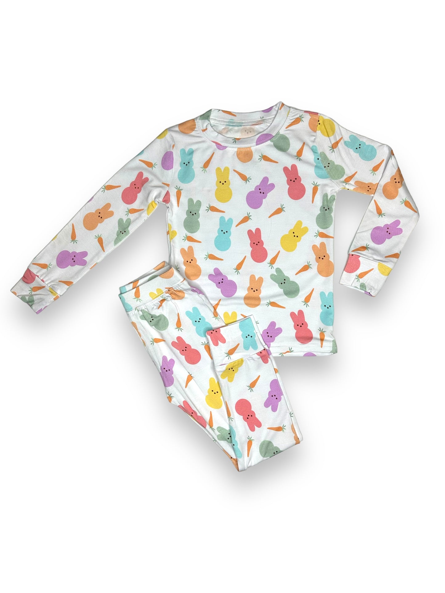 Bamboo Two Piece Pajama Set, Easter Bunnies