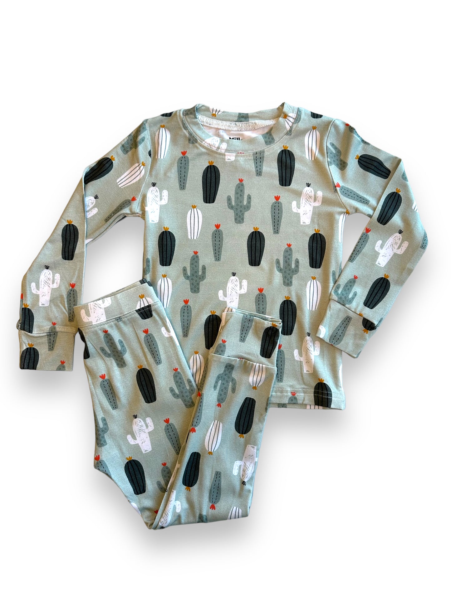 Bamboo Two Piece Pajama Set, Cactus