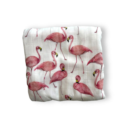 Muslin Swaddle, Flamingo