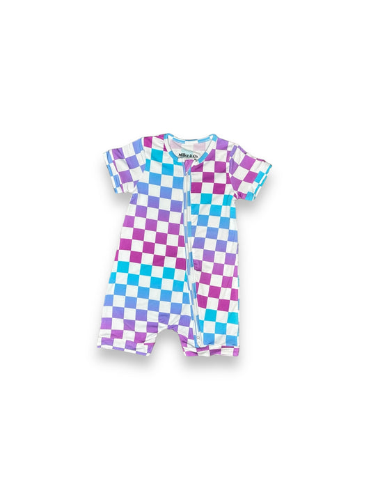 Checkered Little Lady Musician, Romper