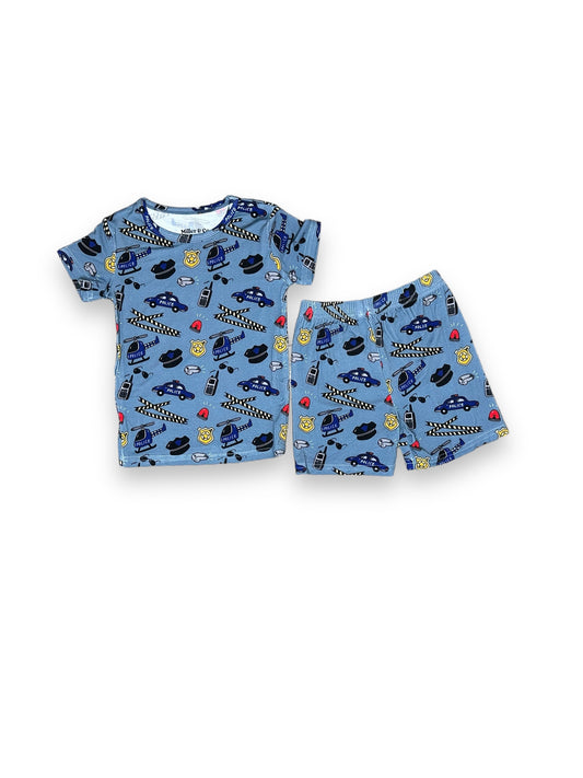 Police Patrol, Bamboo Two Piece Short Sleeve & Shorts Pajama Set