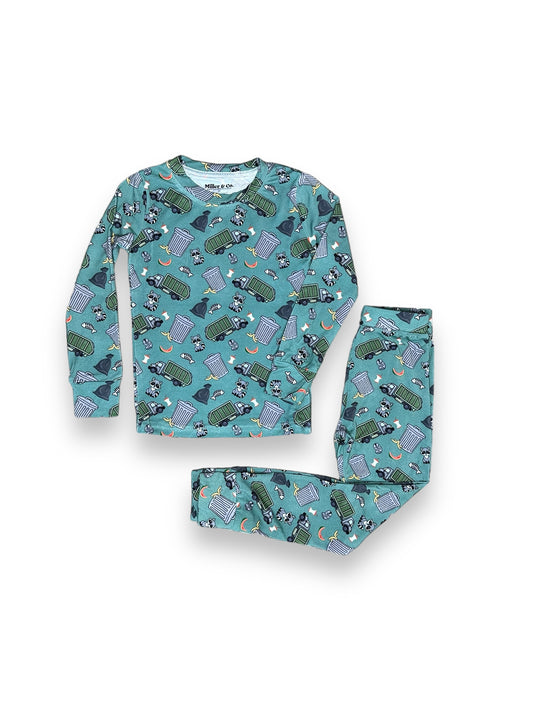 Trash Truck, Bamboo Two Piece Pajama Set