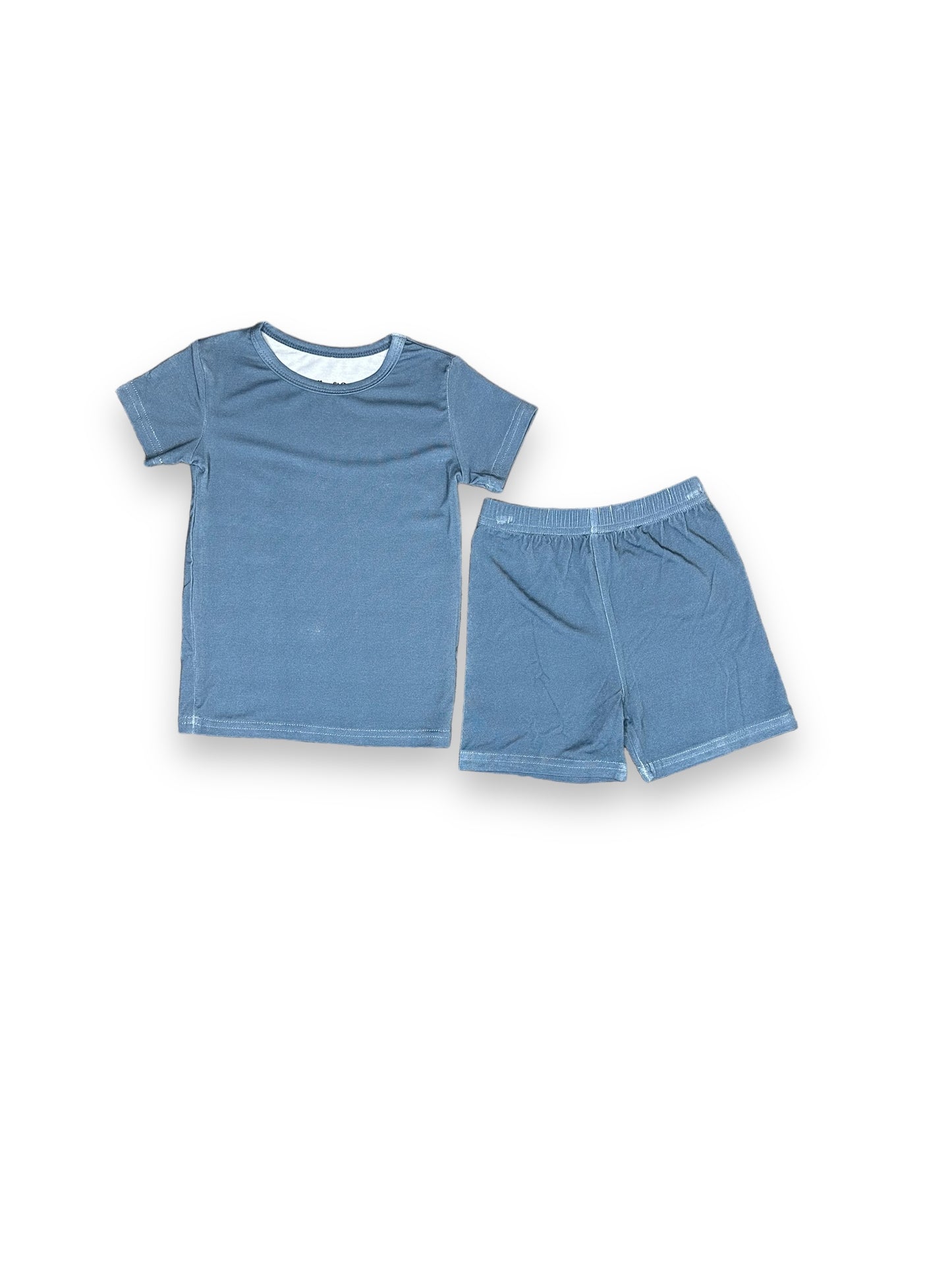 Solid Police Patrol, Bamboo Two Piece Short Sleeve & Shorts Pajama Set