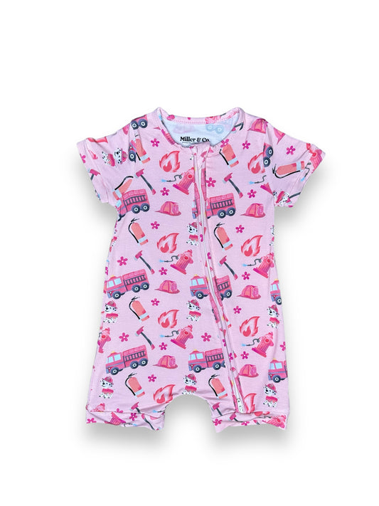 Pink Firefighter, Romper