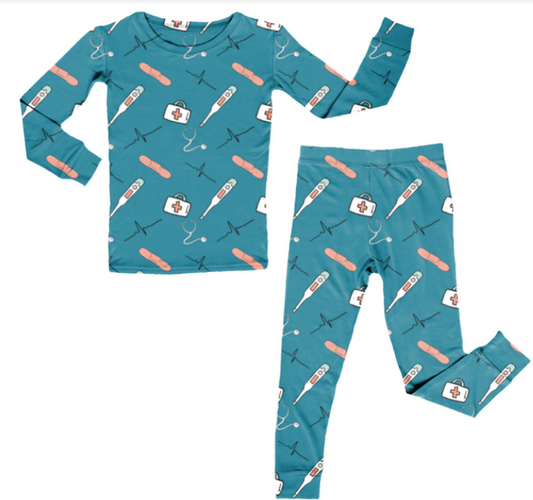 Bamboo Two Piece Pajama Set, Healthcare