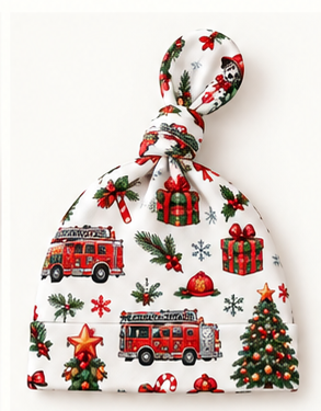 Christmas Fire Knotted Beanie