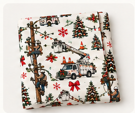 Christmas Lineman Swaddle