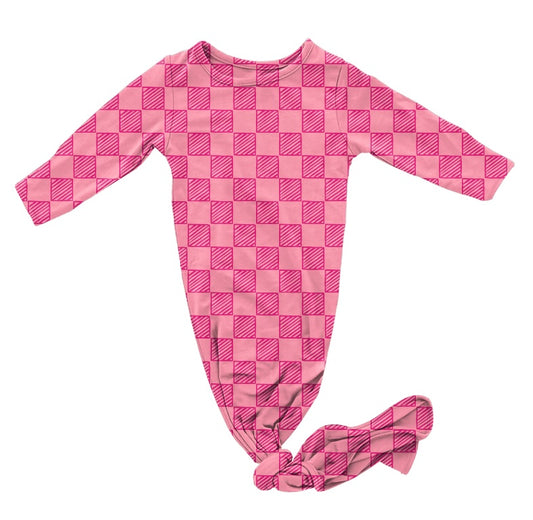 Checkered Pink Sheriff, Knotted Gowns