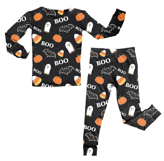 Boo Halloween, Bamboo Two Piece Pajama Set