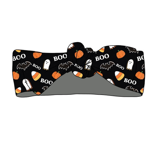 Boo Halloween, Headband Bow