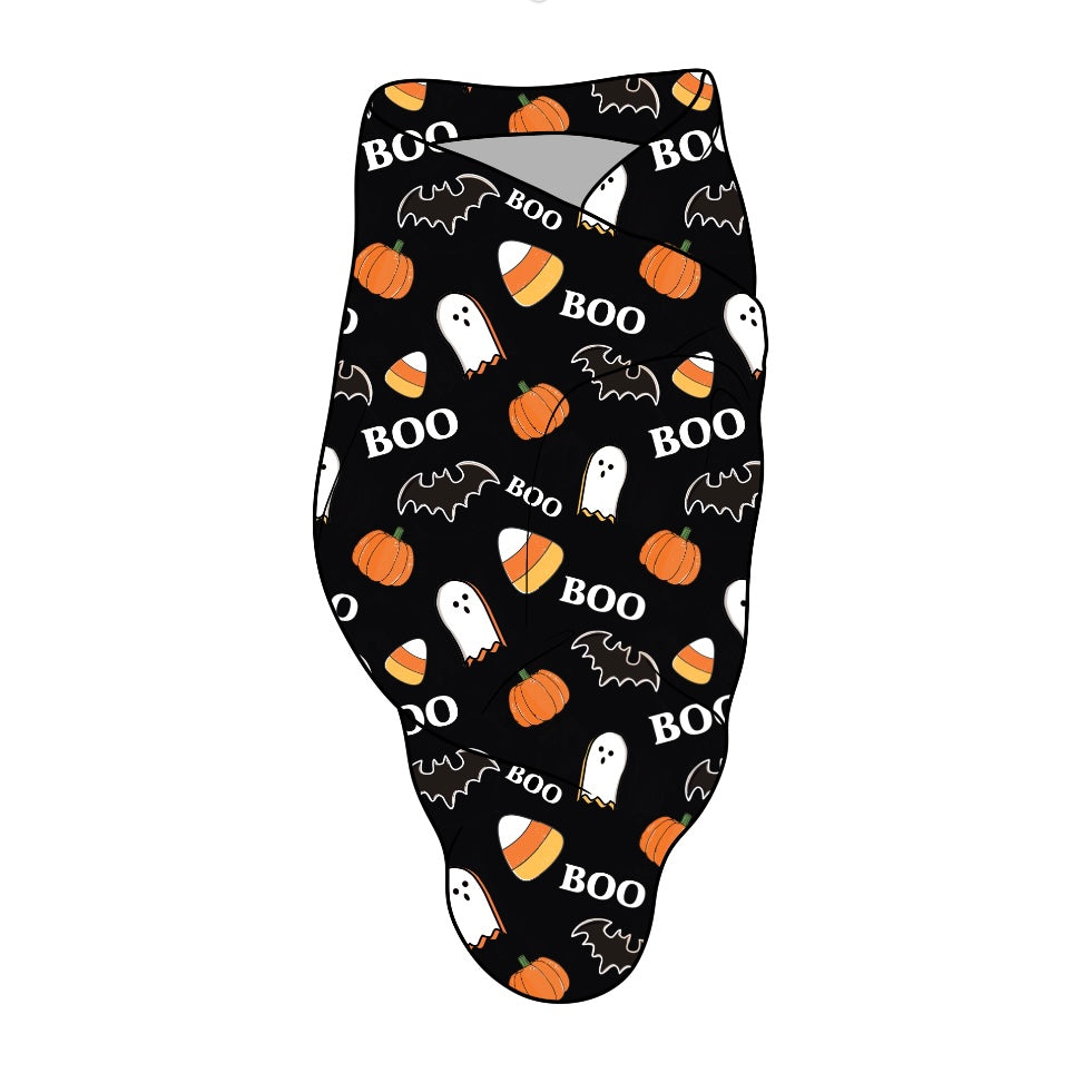 Boo Halloween, Bamboo Spandex Swaddle