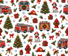 Christmas Fire seamless pattern